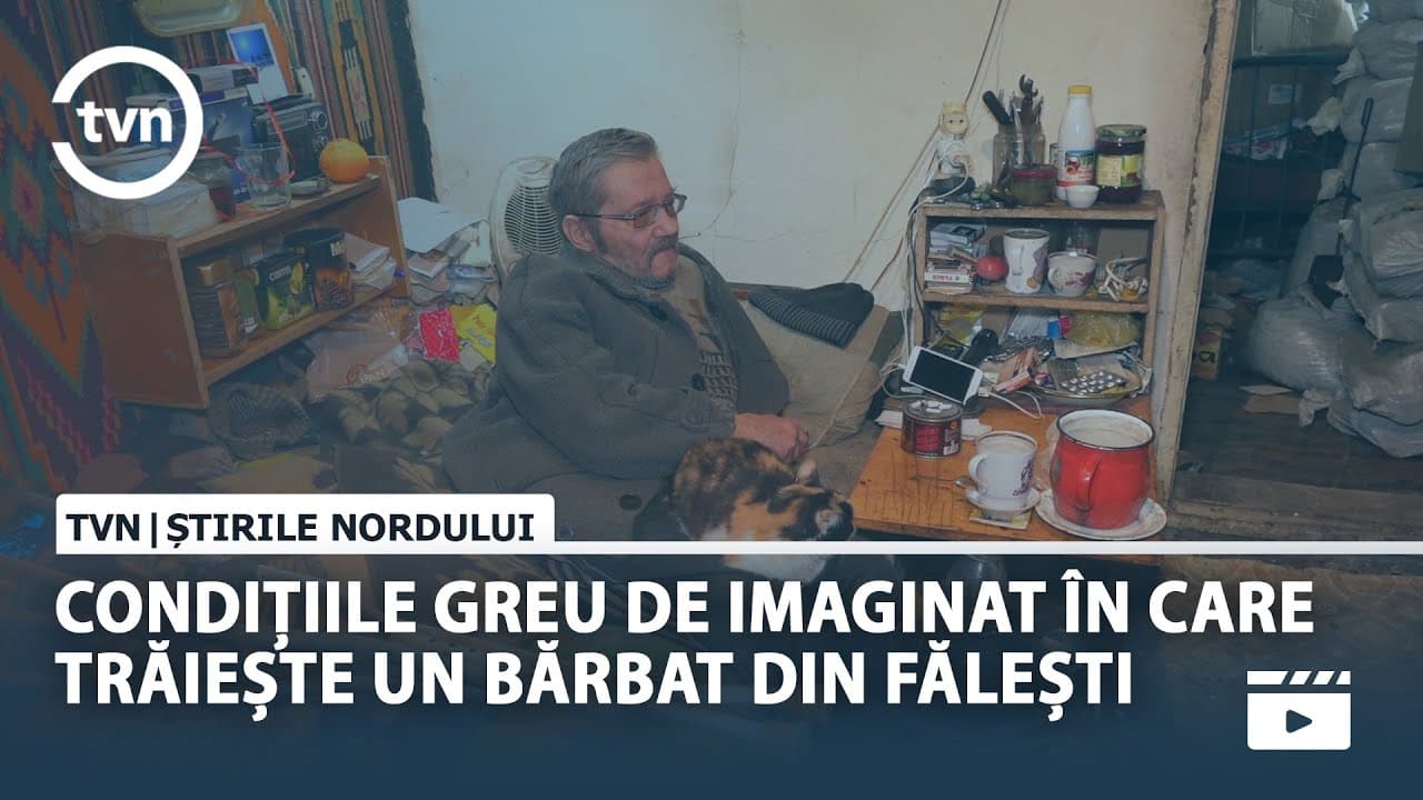 CONDIȚIILE GRELE ÎN CARE TRĂIEȘTE UN BĂRBAT DIN RAIONUL FĂLEȘTI [VIDEO]