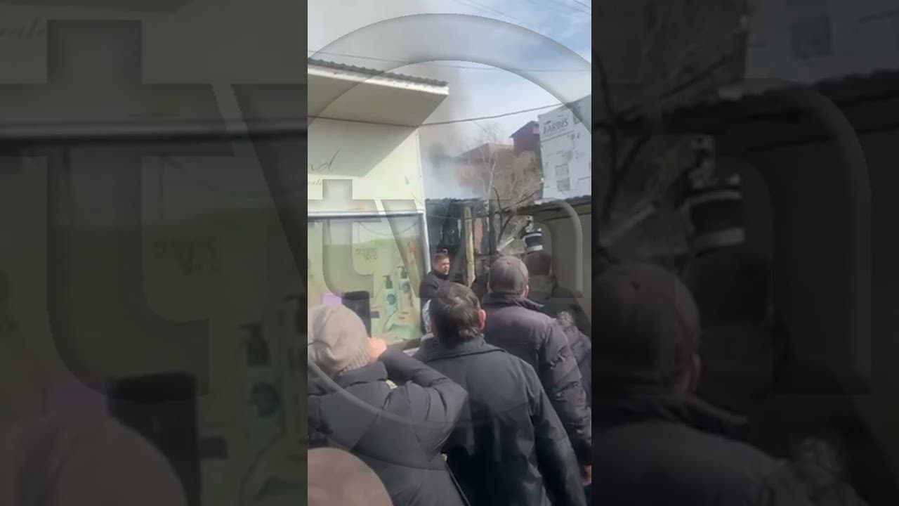 Incendiu la piața din Fălești [VIDEO]