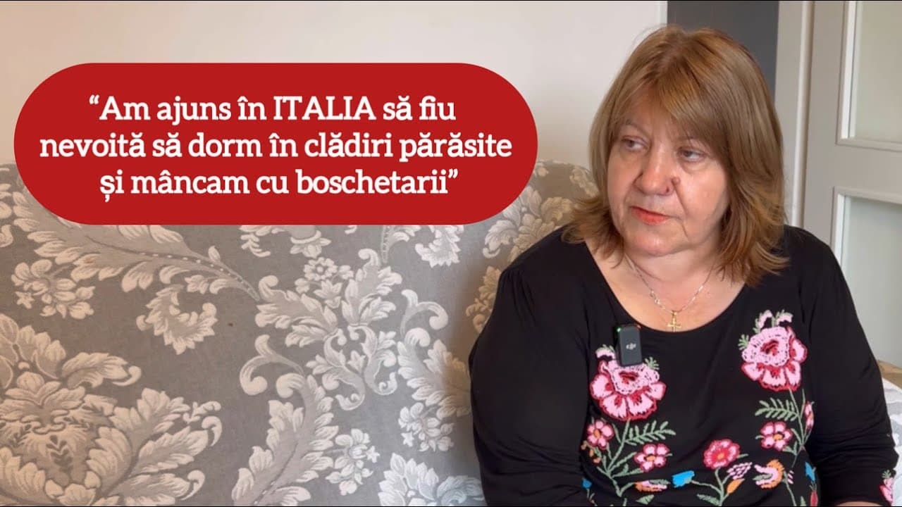 Povestea unei moldovence din Italia: Am ajuns să mănânc cu boschetarii [VIDEO]