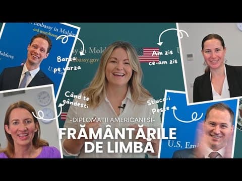 [VIDEO] Diplomații Americani au încercat să spună Frământări de Limbă în Română