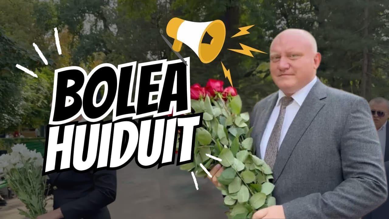 [VIDEO] Ziua Limbii Române: Bolea Huiduit la bustul lui Mateevici