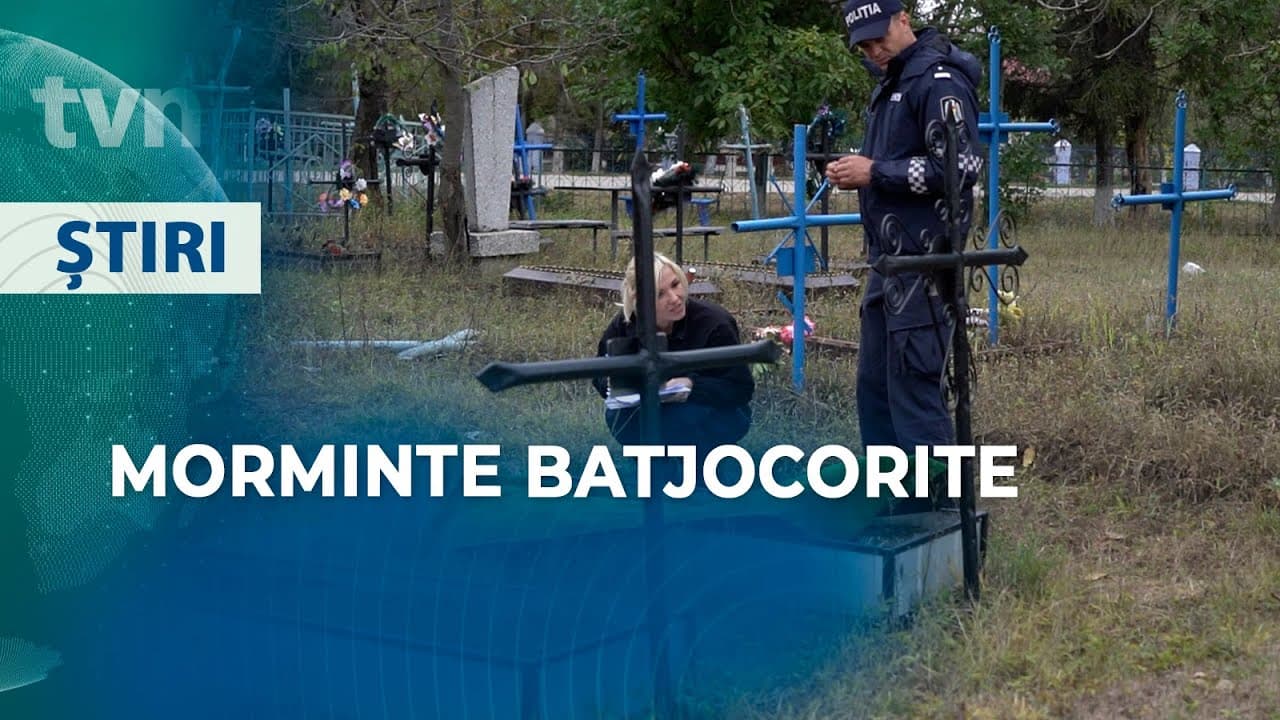 [VIDEO] Zeci de morminte din cimitirul de la MOARĂ DE PIATRĂ, vandalizate