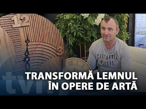 Un lemnar din raionul Drochia și-a transformat talentul în afacere! Cum a reușit [VIDEO]