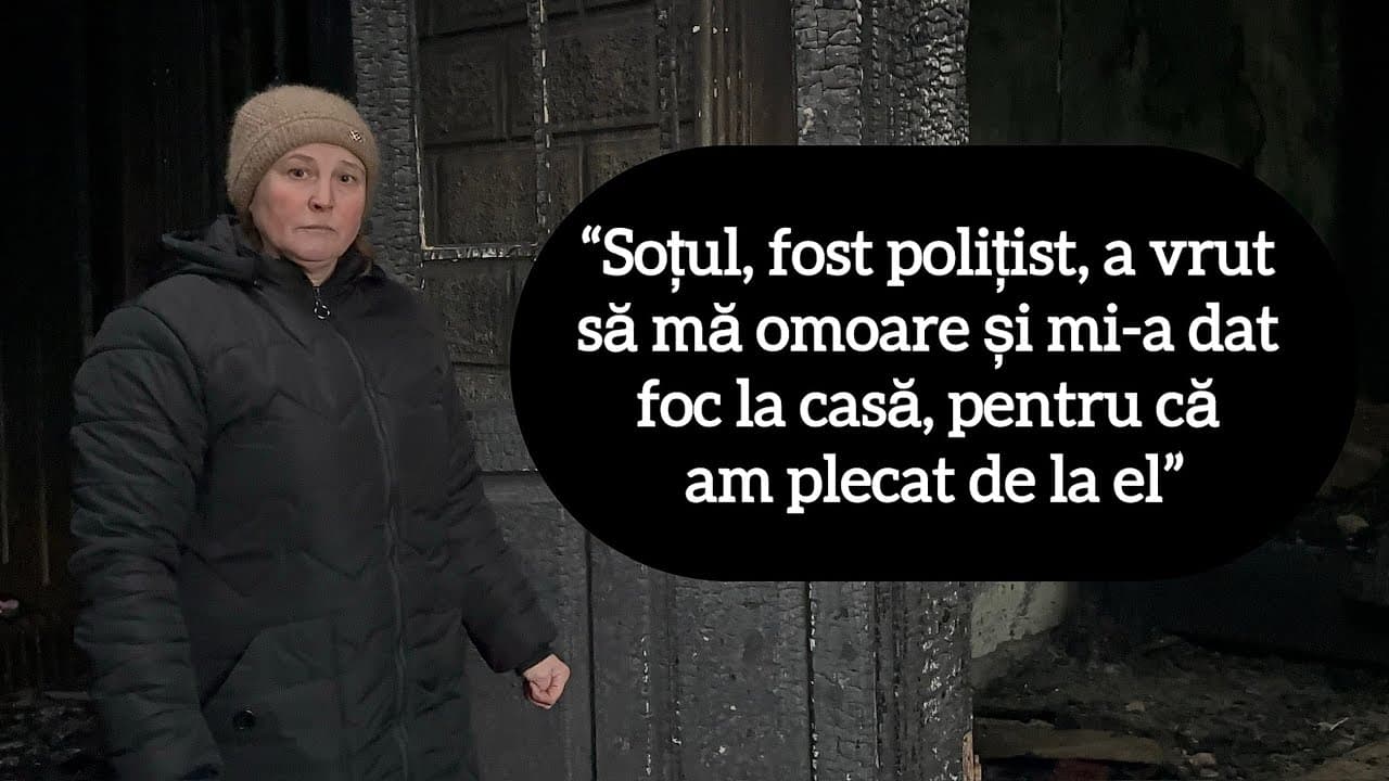 Dezvăluirile unei femei din raionul Dondușeni: Soțul, fost polițist, mi-a incendiat casa [VIDEO]