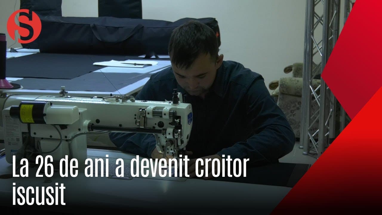 Un tânăr din Ștefan Vodă a renunțat la prejudecăți și a devenit cusător. Ce l-a motivat (VIDEO)