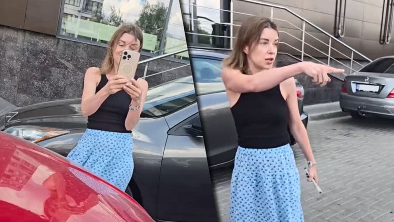 Ucraineancă Agresivă în Trafic la Chișinău! Zero Respect, Amenzi și Revoltă (VIDEO)