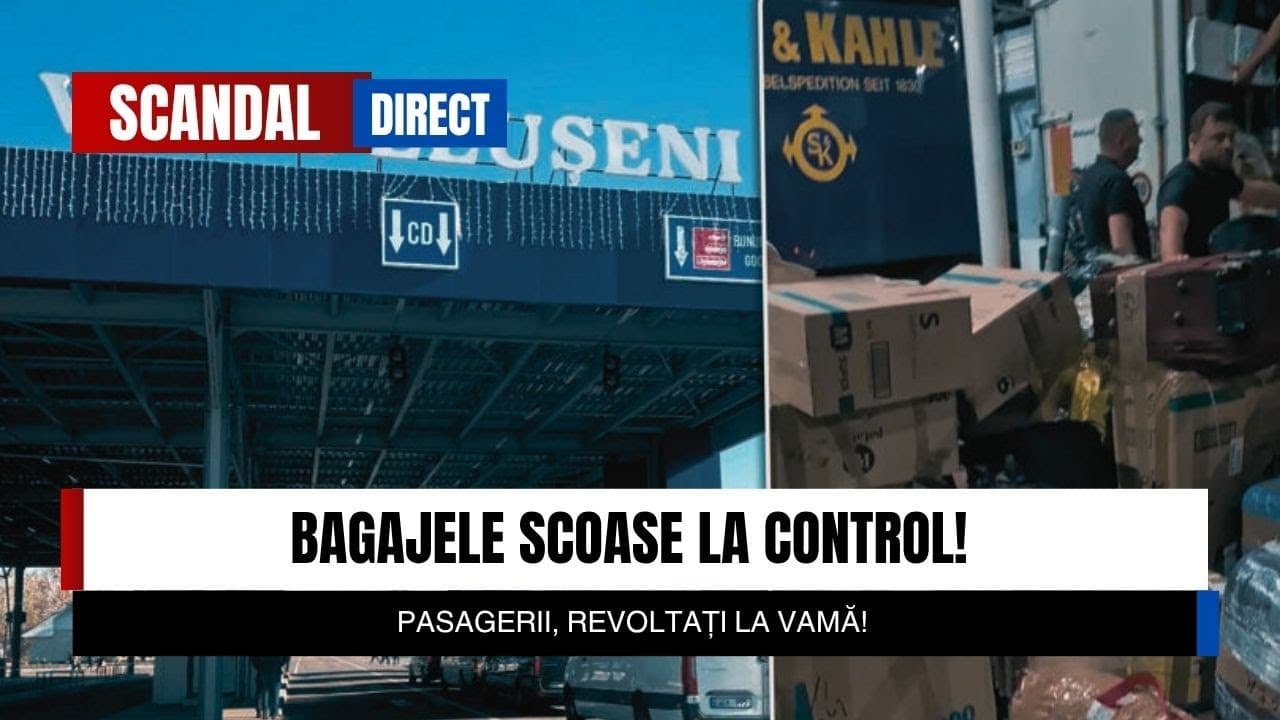 Scandal la Vama Leușeni! Pasagerii, Revoltați de Controlul Bagajelor (VIDEO)