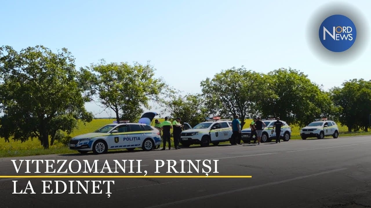 Mașina-capcană și drona vânează șoferii vitezomani din Edineț (VIDEO)