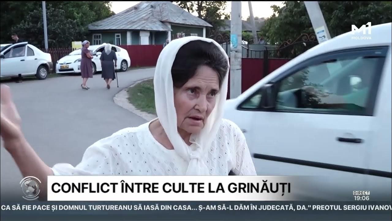 Spirite încinse la Grinăuți: Localnicii îi cer preotului să plece din sat (VIDEO)