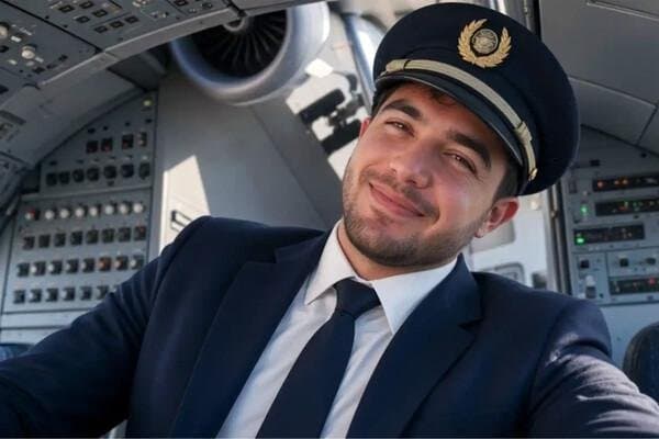 Avion de pasageri pe pista unui aeroport