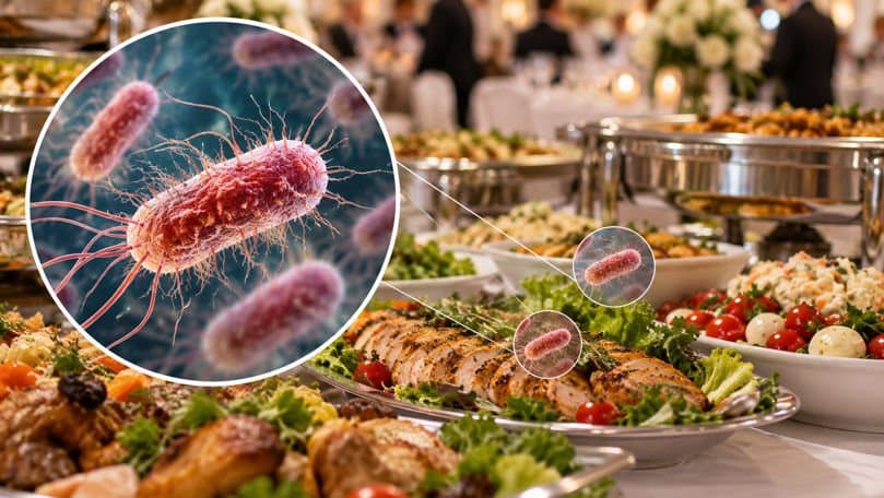 Eprubete cu probe biologice într-un laborator de microbiologie
