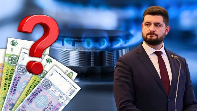 Arzător de aragaz aprins, cu flacără albastră
