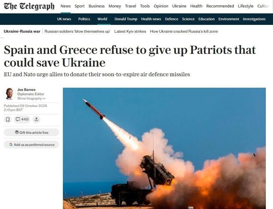 Rachete Patriot pentru Ucraina: Spania și Grecia refuză, deși le expiră (FOTO)