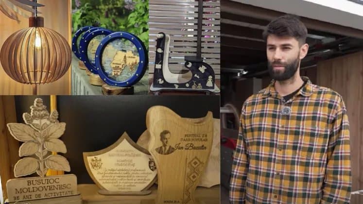 Trofee din lemn la Casa Albă: un meșter din Vorniceni a ajuns și la Bruxelles